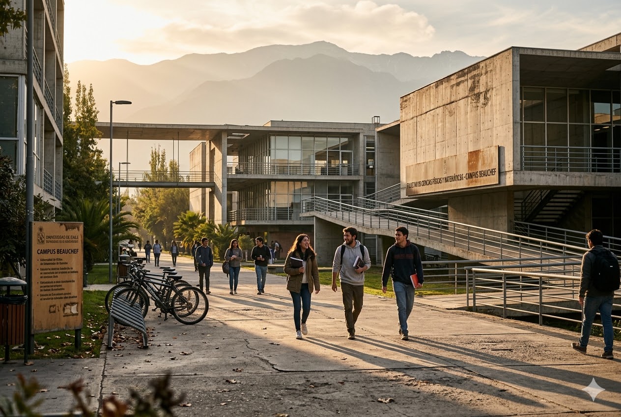Campus Beauchef Universidad de Chile con Andes