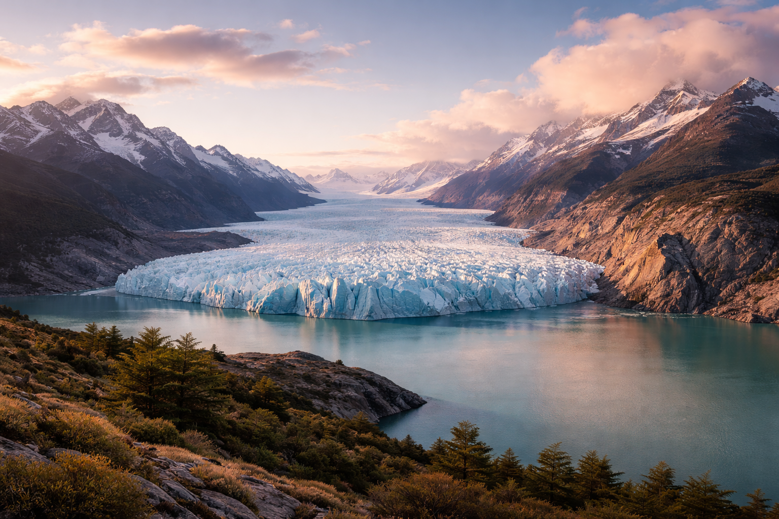 Glaciar en la Patagonia chilena